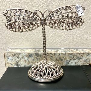Brighton Dragonfly Silver Earring Holder